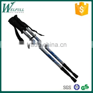 Aircraft Grade Aluminum 6061 Trekking Pole Cane , 3 Sections, Internal Lock, Anti-shock SZ15346 thumbnail-1