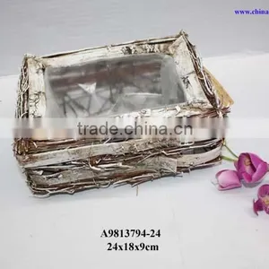 Birch Planter Box for Flower thumbnail-1