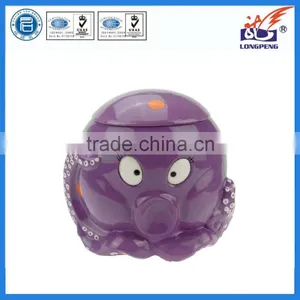 Ocean Series Cute Octopus Hand-painted Ceramic Cookie Jar With Lid thumbnail-2