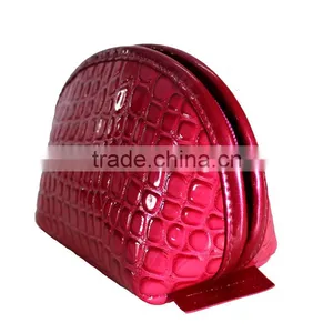 Leather Cosmetic Bag Pouch Clutch Makeup Bag Travel thumbnail-3
