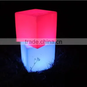 LED Color Changing FLashing Cube Table Lamp Wih Rechargeable Batery for Festival Decoration thumbnail-4