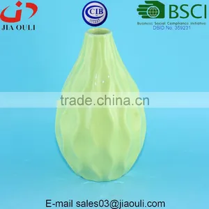 Wave Patterned Glazed Colors Small Cute Blue Ceramic Vases thumbnail-1