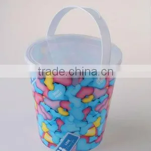 32OZ Colorful Eco-Friendly Plastic Popcorn Bucket With Lid thumbnail-1
