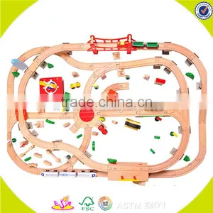 Wholesale Childrens Wooden Train Track Top Fashion Wooden Train Track Best Sale Wooden Train Track W04C015 thumbnail-3