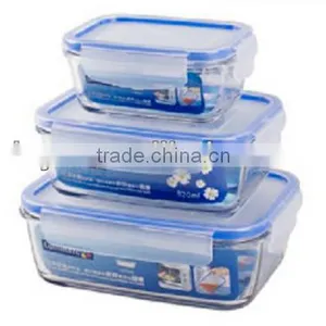 Hot Selling Heatable Glass Lunch-box,glass Food Storage,glass Food Container thumbnail-1