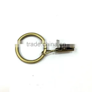 Small Curtain Ring With Clip / Steel Rod Ring With Clip Hanging / A Ring With A Clip thumbnail-4