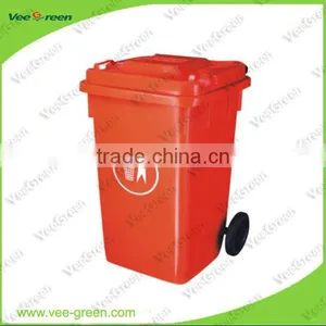 120L Wheelie Outdoor Industrial Plastic Waste Can thumbnail-1