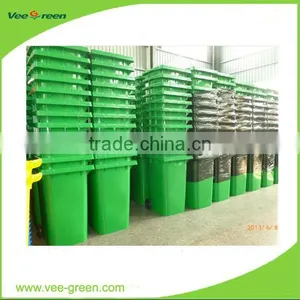 Green Wheely Trash Bins 240L thumbnail-1