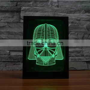 2016 New Design Awsome Innovative 3D Led Night Lights Photo Frame for Decoration for Gift thumbnail-2