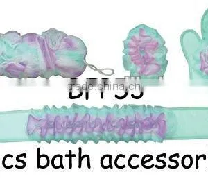 4pcs Cute Bath Scrubber Set thumbnail-1