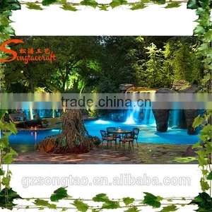 House Designing in Songtao and Swimming Waterfall Pool & Funtain thumbnail-3