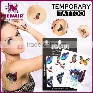 New Design Flash Tattoo Removable Waterproof Black Temporary Tattoo Stickers Temporary Body Art Tattoo thumbnail-1