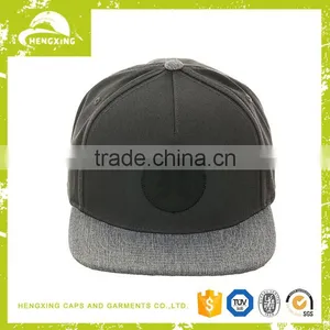 Leather Patch Adjustable Cheap Snapback Camp 5 Panel Hat /Flat Brim Blank Custom Floral Print Wholesale 5 Panel Cap thumbnail-1