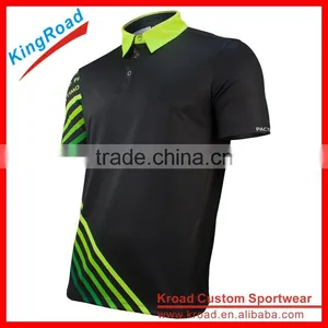Custom Made Fashion Golf Uniform Sublimated Quick Dry Polo Shirt thumbnail-1