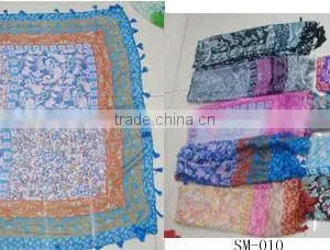 Newest Lady Novel Tassel Square Scarf thumbnail-1