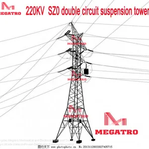 MEGATRO 220KV SZ0 Double Circuit Transmission Tower thumbnail-2