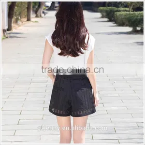 Wholesale China Factory Ladies Fashion High Waist Party Shorts Black Women Short Pants thumbnail-3