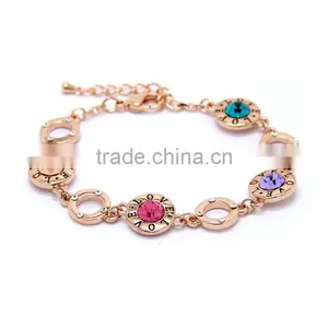Zm33716a Fashion Wholesale Gold Plated Colorful Bracelet Jewelry thumbnail-3