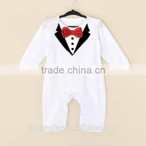 Newborn Baby Clothes Romper Baby Boy Clothes Tie Gentleman Toddler One-pieces Jumpsuit Baby Clothes 0-24 Month thumbnail-3