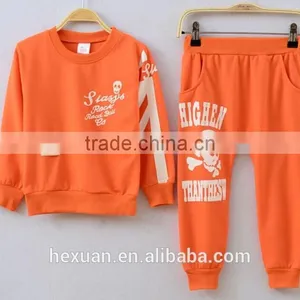 Lovely Kids Autumn Clothing Set Fashion Children Cotton 2 Pcs Clothes Set Long Sleeve Solid Top And Stripes Pant Set thumbnail-3