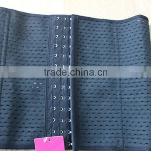 Strong Hooks Waist Trainer Latex Waist Cincher Sport Model Label Tag Package Costum Waist Trainer Corset thumbnail-4