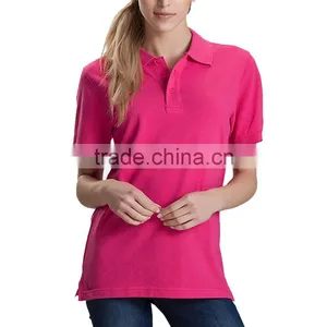 Factory Hot Sale Wholesale Short Sleeve Pain Cheap Polo T Shirts Women's thumbnail-3
