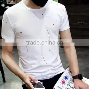 Han Edition Cultivate One's Morality Round Collar T-shirt Printing Shirt thumbnail-2