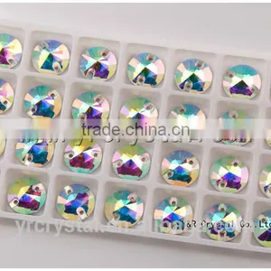 20mm 22mm 28mm Crystal Rhinestone Button Rivoli Rhinestone Buttons thumbnail-6