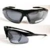 Black Frame and Lens Sports Eyeglasses With Polarized Lens, Mens Sport Sunglass thumbnail-1