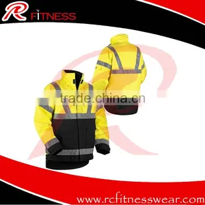 Orange Reflective Vest | Waterproof Reflective Safety Vest For Road Safety Reflecting Vest With Led Light thumbnail-4