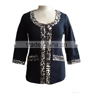 Women Older Casual Suit Neck Designs for Ladies Suit thumbnail-1