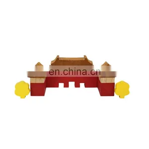 New Design Montessori Kindergarten Solid Wooden Best Selling Educational China Building Block Set Tower For Kids Use thumbnail-2