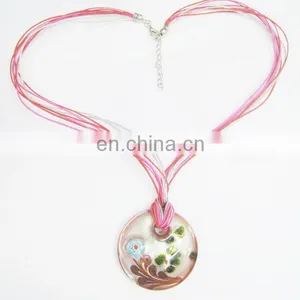 Fashion Colored Glazed Inspired Peacock Pendant Necklace thumbnail-1