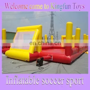 Inflatable Soap Soccer Field/ Water Football Field With Fence thumbnail-1