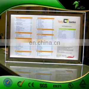 Top Class Custom Promotion Acrylic Menu Stand/acrylic Display Stand thumbnail-1