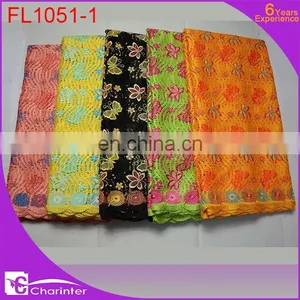 Free Shipping High Quality African Cord Lace/latest Design French Guipure Lace Fabric thumbnail-1