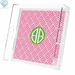 To Win-Custom Wholesale Clear Coaster Printing Acrylic Serving Trays thumbnail-1