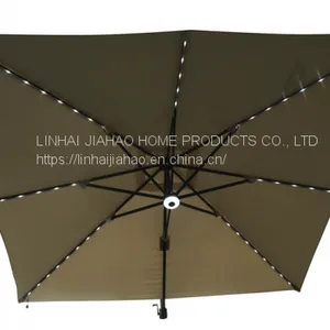 3x3 Rome Umbrella With 51pcs LED Light and Center Lamp Light thumbnail-2