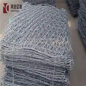 PVC Coated Galvanized Hexagonal Gabion Mesh Woven Gabion Stone Cage thumbnail-3