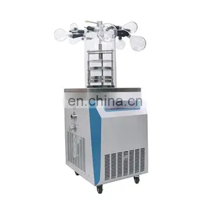 Multi Manifold Top Press Medicine Laboratory Vertical Vacuum Freeze Dryer thumbnail-3