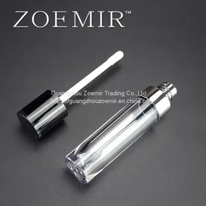 Custom Round Liquid Lipstick Tube Lip Gloss Tube With Silver Ring In Private Label thumbnail-4