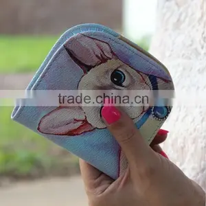 Newest Simple Lovely Model PU Leather Wallet Cartoon and Animal Billetera Cartera for Women Para Dama Mujer thumbnail-4