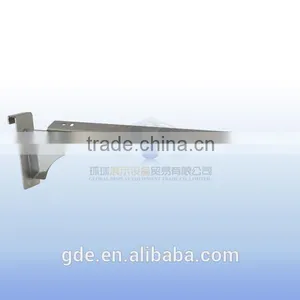 2mm Thickness Metal Chrome Shelf Bracket for Slatwall thumbnail-2
