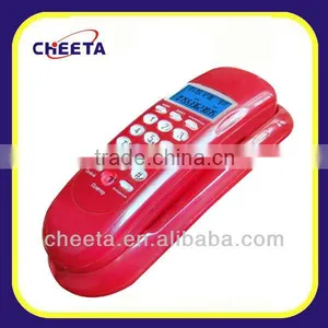 Red Wall Phone With Caller id thumbnail-1