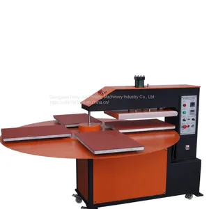 Fully Automatic Four-station Rotary Heat Press Machine Multi-station Clothes Ironing Machine Hydraulic Turntable Heat Transfer Printing Machine T-shirt Printing Machine Garment Ironing Rig thumbnail-2