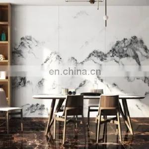 Moroccan Large Format Slab Marble Kitchen Wall Polished Floor Tiles thumbnail-2