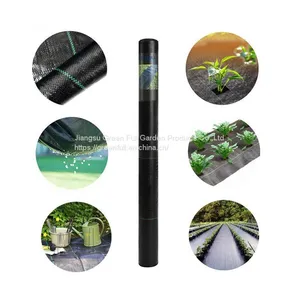 100GSM Green Line Landscape Fabric Mat Ground Cover Matting for Gardens thumbnail-4