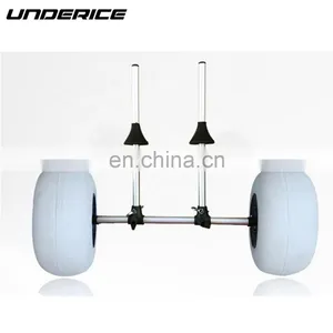 UICE Trolley Sit on Top Kayak Portable Aluminum Cart Fishing Kayak Trolley Beach Trolley Cart With Balloon Tires thumbnail-1