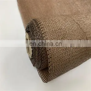 High Quality HDPE Brown Shade Cloth 6 Needles Knitted Garden Sun Shade Netting thumbnail-1