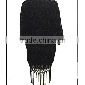New Black Velvet Lace Sleeves Designs for Blouse thumbnail-2